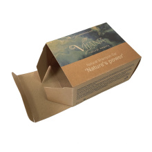 100pcs moq recyclable brown kraft paper handmade soap packaging/paper box for soap